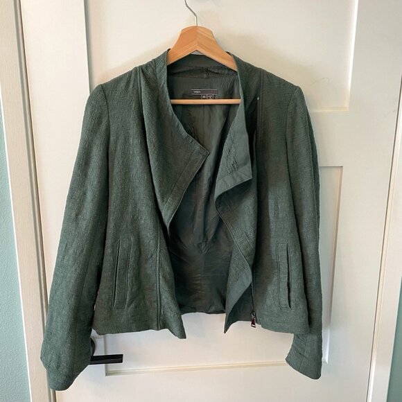 Vince Green Asymmetrical Motorcycle Jacket Size XS - Picture 2 of 11